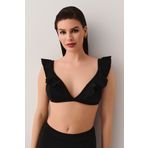 SUWEN Volanlı Üçgen Bikini Üst