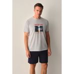 SUWEN Wall Erkek Şort Pijama Takımı