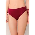 Suwen Yanı Büzgülü Bikini Alt - 36 - Bordo