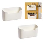 SUWIWKKOA 2 adet mutfak dolabı düzenleyici, kendinden yapışkanlı mutfak düzenleyici, temizlik dolabı, düzenleyici, dolap düzenleyici, banyo düzenleyici, dolap, banyo düzenleyici, duvar düzenleyici