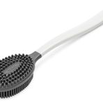 SUWORS Uzun Saplı Silikon Vücut ve Masaj Fırçası – Banyo Lifi | Ergonomik Saplı, Çift Yüzeyli Duş Fırçası (Renk Stok Durumuna Göre Gönderilir)