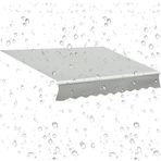 Suya Dayanıklı Geri Çekilebilir Veranda Tente Yedek Kumaş 16x6ft Gölge Gölgelik Dış Mekan Kullanımı için Polyester Güneşlik Bezi