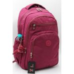 Suya Dayanıklı Krinkıl Kumaş Bordo Unisex Okul Çantası 18