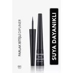 Suya Dayanıklı Parlak Dipliner (Siyah) - Waterproof Dipliner - 001 Black - 8690604536498