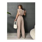 SUYA US WEAR Krep Kumaş Vatkalı Belden Bağlama Detaylı Premium TULUM