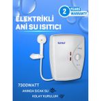 Suyıka Millennium Efsane Elektrikli Şofben 7300 Watt 6 lt/dk Su Isıtma Kapasitesi ile Hızlı Isıtma