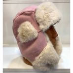 Suyutti Arıcı Store Kamikaze Kürklü Pilot Şapka - Pembe - 58 - 59 cm