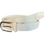 Süzer Beyaz Elastik Esnek Unisex Örgü Kemer - 8500-19 - 100 cm