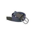 Süzer Deri 3.5 cm. Elastik Esnek Unisex Örgü Kemer Füme
