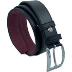 Süzer Deri 3 cm Klasik Deri Erkek Çocuk Kemeri - 95 cm - Siyah