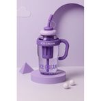 Süzgeç Hazneli Pipetli Suluk 1300 ml – Meyve Aromalı Su Şişesi (Mor)