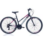 Suzico Suzcio Nepal 28'700C Jant 21 Vites 18" Kadro V Fren Şehir Bisikleti - Siyah - Beyaz - Pembe