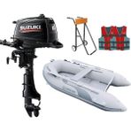 Suzuki 6 HP Deniz Motoru + Coralsea 270 Ahşap Tabanlı Bot
