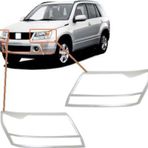 Suzuki Grand Uyumlu Vitara 2007 2012 Ön Far Kaplama ABS Krom Parça