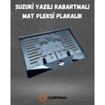 Suzuki Kabartmalı Motosiklet Pleksi Plakalık Altı Dayanıklı Mat ve Parlak Pleksi Özel ÜRETIM(15X25 Cm) Cybill Store