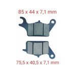 Suzukı On Fren Dısk Balatası Sfa652 (Tvr) Dıo 110 Uyumlu Uk 110 Address (17-..) Yamaha Trıcıty 125