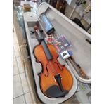 SV140 Tam Boy 4/4 Keman Full Set (Keman Yastığı, Reçine, Yedek Tel ve Akort Cihazı) - Kahverengi