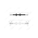 SVAC 600235 Arka Fren Hortumu Fiorino08- Linea 07- Punto/Punto Evo/Grande Punto 10- Opel Corsa D 06-