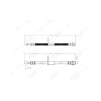 SVAC 740105 Ön Sağ Fren Hortumu Impreza 00- Legacy III 99-03 Subaru Legacy IV 03-
