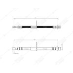 SVAC 94-128 Fren Hortumu Ön Sol Sağ Rover 200 Fren Hortumu Rover 25 95-00 99-