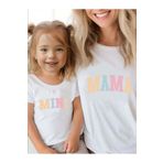 SVART WEAR Anne Kız Kombin Tişört Takımı T-Shirt Twin Anne Kız Çoçuk Mama Mini (TEKLİ FİYAT)