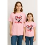SVART WEAR MAMA MINI dısney Anne Kız Kombin Tişört Takımı T-Shirt Twin Anne Kız Çocuk Oversize (TEKLİ FİYAT)
