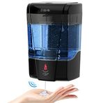 SVAVO Otomatik Sabunluk El Sabunu Dispenseri Duvara Montaj 600m/21 fl.oz, Ofisler için Temassız Elektrikli Sensör Pompası Akülü Ev Mutfak Banyo Otel Restoran Ticari