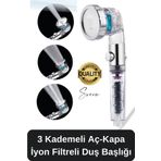 Svein Boncuklu Özel Filtreli Arıtmalı Tazyikli Kireç Önleyici Su Tasarruflu Duş Başlığı 06026