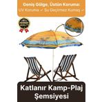 Svein Dayanıklı Katlanabilir Fiber Tel Büyük Boy 170cm Deniz Bahçe Balkon Piknik Kamp Güneş Plaj Şemsiyesi