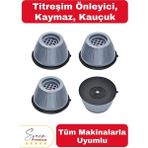 Svein Gürültü Engelleyici ve Kaymaz Titreşim Önleyici Kauçuk Ayak Pedleri Çamaşır Makinesi Stoper 4'lü