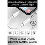 Svein Iphone 15-14-13-12-11-X-7-8 Lightning Uyumlu Kablolu Kulaklık Çevirici Tak Çalıştır Aux Dönüştürücü - Beyaz
