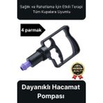 Svein Kaliteli Dayanıklı Tüm Kupalara Uyumlu Islak Kuru Kullanım 4 Parmak Hacamat Çekme Vakum Pompası - Altın