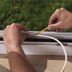 Svein Kapı ve Pencere Soğuk Izolasyon Bandı Fitili Kendinden Yapışkanlı Kauçuk Yalıtım Bant 2X10 = 20 mt - Beyaz - 2x10=20 mt