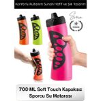 Svein #matara 700 ml Soft Touch Sporcu Su Matarası Kapaksız Renkli Kombin Mat Şişe Hafif Dayanıklı Taşınabilir Fitness Koşu Bisiklet Yoga Outdoor Günlük Kullanım Içme Suluk Bottle - Çok Renkli - 1