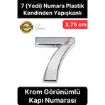 Svein No 7 Kapı Numarası Kendinden Yapışkanlı Masa Dolap Plastik Ev Posta Kutusu Dış Mekan Daire 3,75 cm
