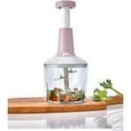 Svein Paslanmaz Çelik Bıçaklı El Robotu Pratik Taşınabilir Basmalı El Blender Soğan Sebze Meyve Doğrayıcı