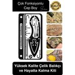 Svein Paslanmaz Çelik Çok Fonksiyonlu İşlevsel Balıkçı Kiti Hayatta Kalma Balık Tutma Olta Uç Seti Cep Boy
