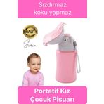 Svein Portatif Kız Çocuk Pisuarı Lazımlık Çiş Eğitimi Taşınabilir Acil Taşınabilir Pembe Sızdırmaz Tuvalet