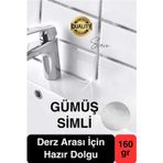 Svein Pratik Gümüş Silver Simli Hazır Derz Fayans Seramik Boşluk Anında Kapatıcı Yer Cephe Yenileyici