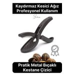 Svein Pratik Kestane Çizici Kesici Metal Bıçaklı Plastik Saplı Kolay Kullanım Mutfak Aleti Chestnut Cutter