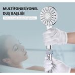 Svein Premium Lüks Duş Başlığı Spiral Mafsal Seti Fonksiyonel Masaj Kopmaz Patlamaz Sızdırmaz Paslanmaz