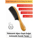 Svein #tarak Doğal Antistatik Kemik Tarak Pelesenk Ağacı Saplı El Işçiliği Saç Bakım Tarağı Masaj Etkili Düğüm Açıcı Elektriklenme Önleyici Sağlıklı Parlak Saç Profesyonel Bakım Aksesuarı - 1