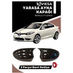 Sviesa Renault Fluence 2009-2016 Uyumlu Batman Yarasa Ayna Kapağı Piano Black