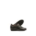 SVMSHOES, Siyah Şık Anne Ayakkabısı /%100 Deri/Tam Ortopedik Tabanlı/Günlük Kullanım/Hafif topuklu Siyah-36