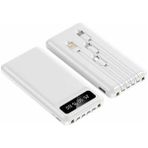 Svoria Store 4 Çıkışlı 20.000 Mah Powerbank Uzun Pil Ömürlü Taşınabilir - Çok Renkli