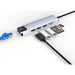 Svoria Store 8 Port Type C Hub USB HDMI RJ45 Sd Tf Kart Okuyucu Çoklayıcı