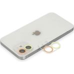 Svoria Store Apple Iphone 12 Renkli Kamera Lens Koruma Cam - Sarı-Turuncu