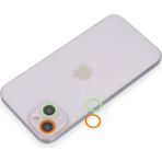 Svoria Store Apple Iphone 13 Mini Renkli Kamera Lens Koruma Cam - Turuncu-Yeşil