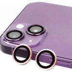 Svoria Store Apple Iphone 15 Raze Metal Kamera Lens - Pembe