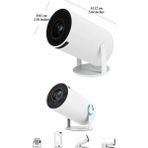 Svoria Store Ayaklı Projeksiyon Taşınabilir Mini Projektör Sinema Projektörü Android - Çok Renkli